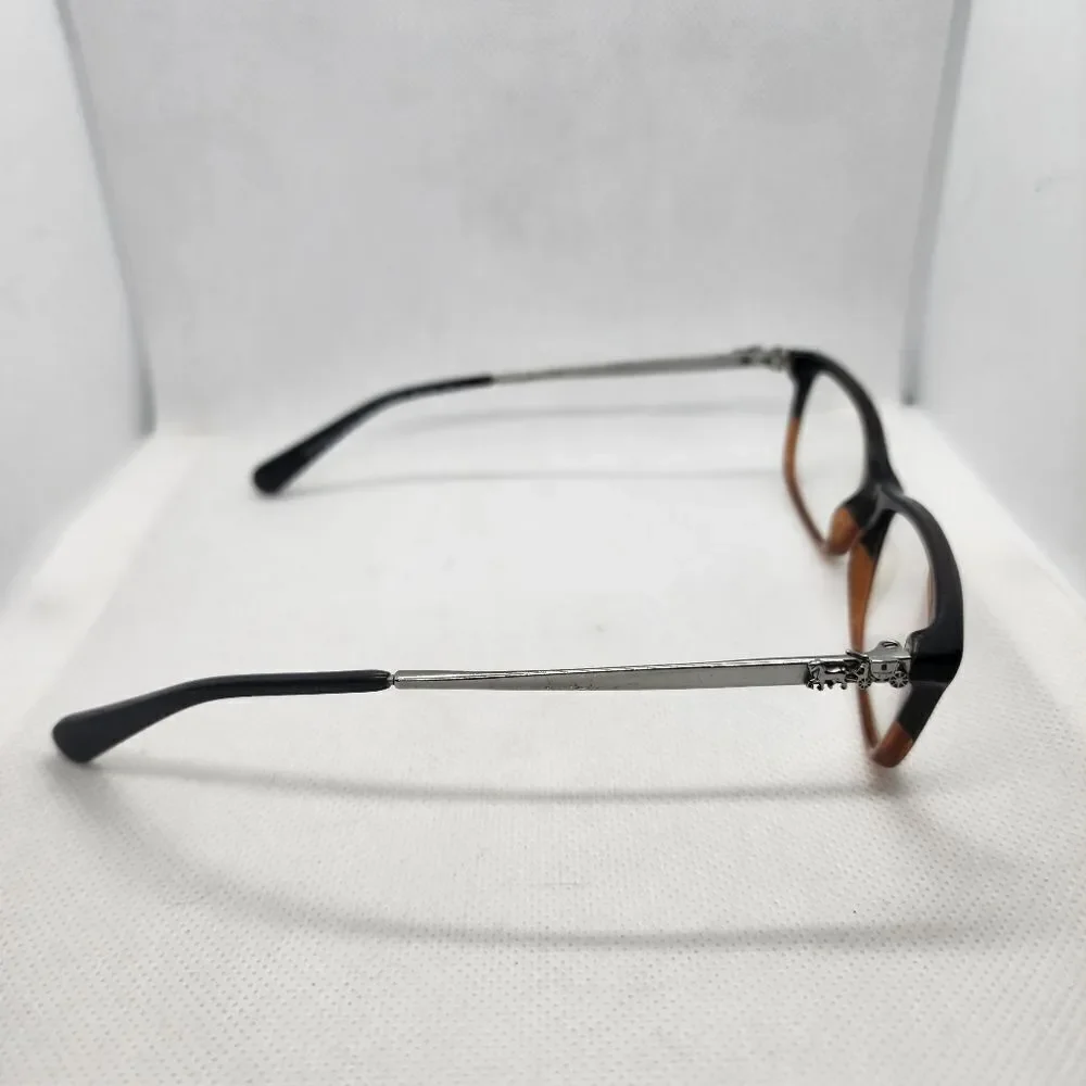 Coach Black Amber Glitter Gradient Prescription Glasses Frames